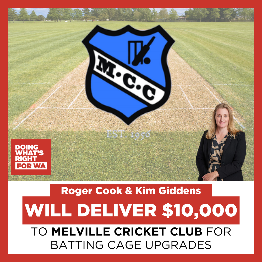 COMMITMENT - $10,000 for Melville Cricket Club Main Image