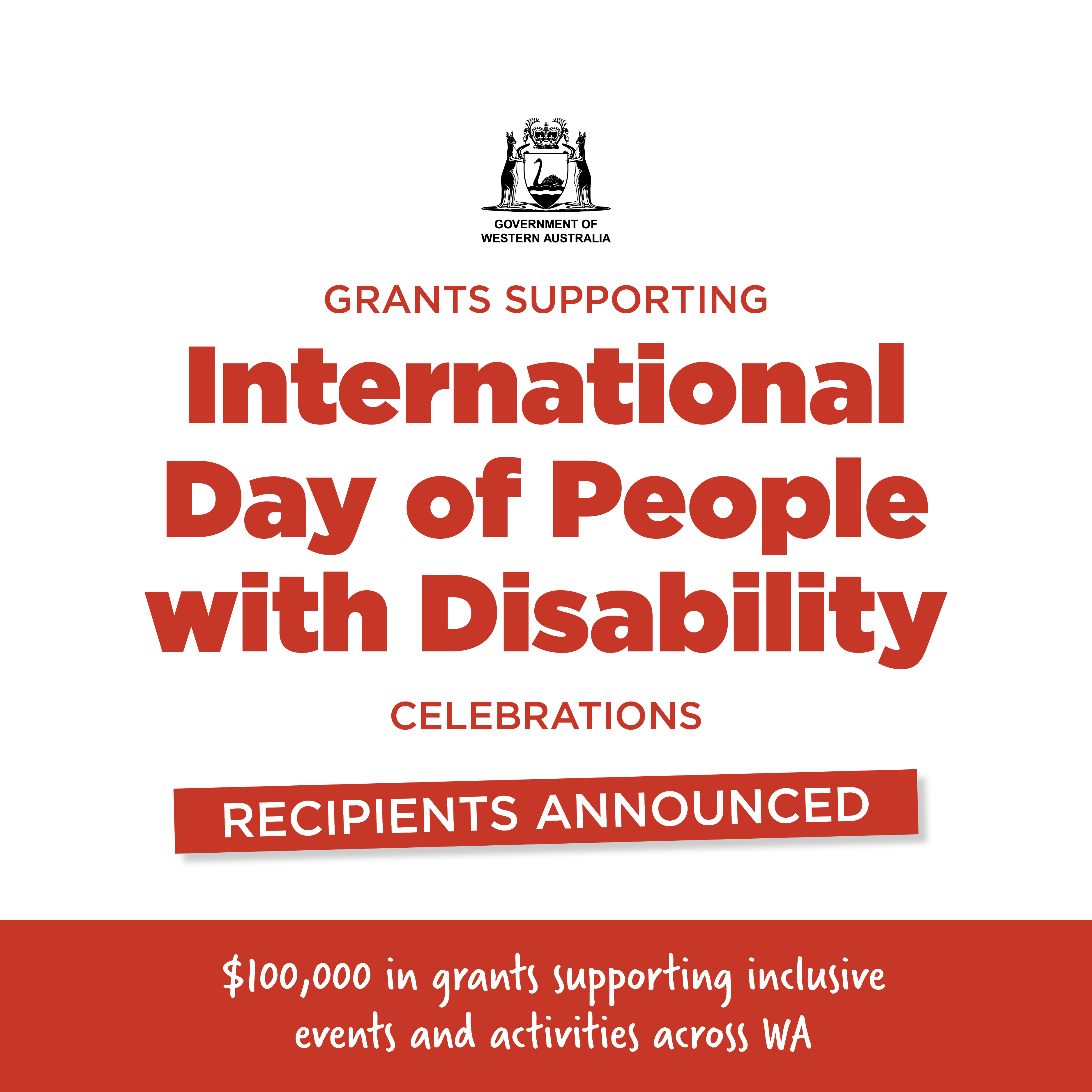 $1,000 Grant to Mark International Day of People with Disability Main Image