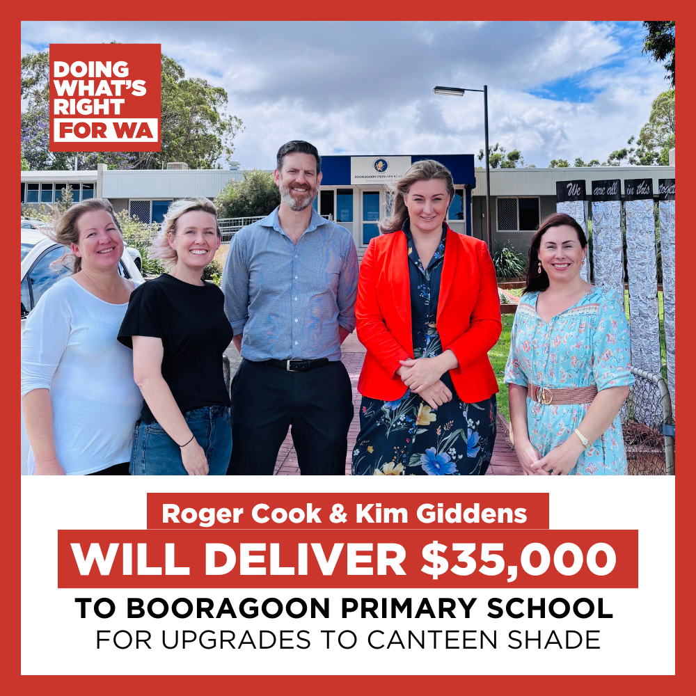 COMMITMENT - $35,000 for Booragoon Primary School Main Image