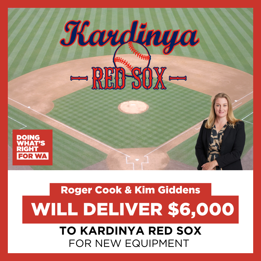 COMMITMENT - $6,000 to Kardinya Red Sox for New Equipment Main Image