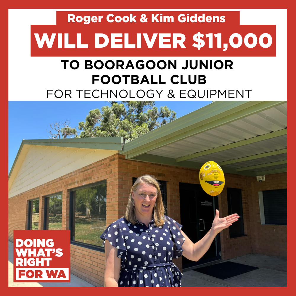 JUST ANNOUNCED: $11,000 for Booragoon JFC  Main Image