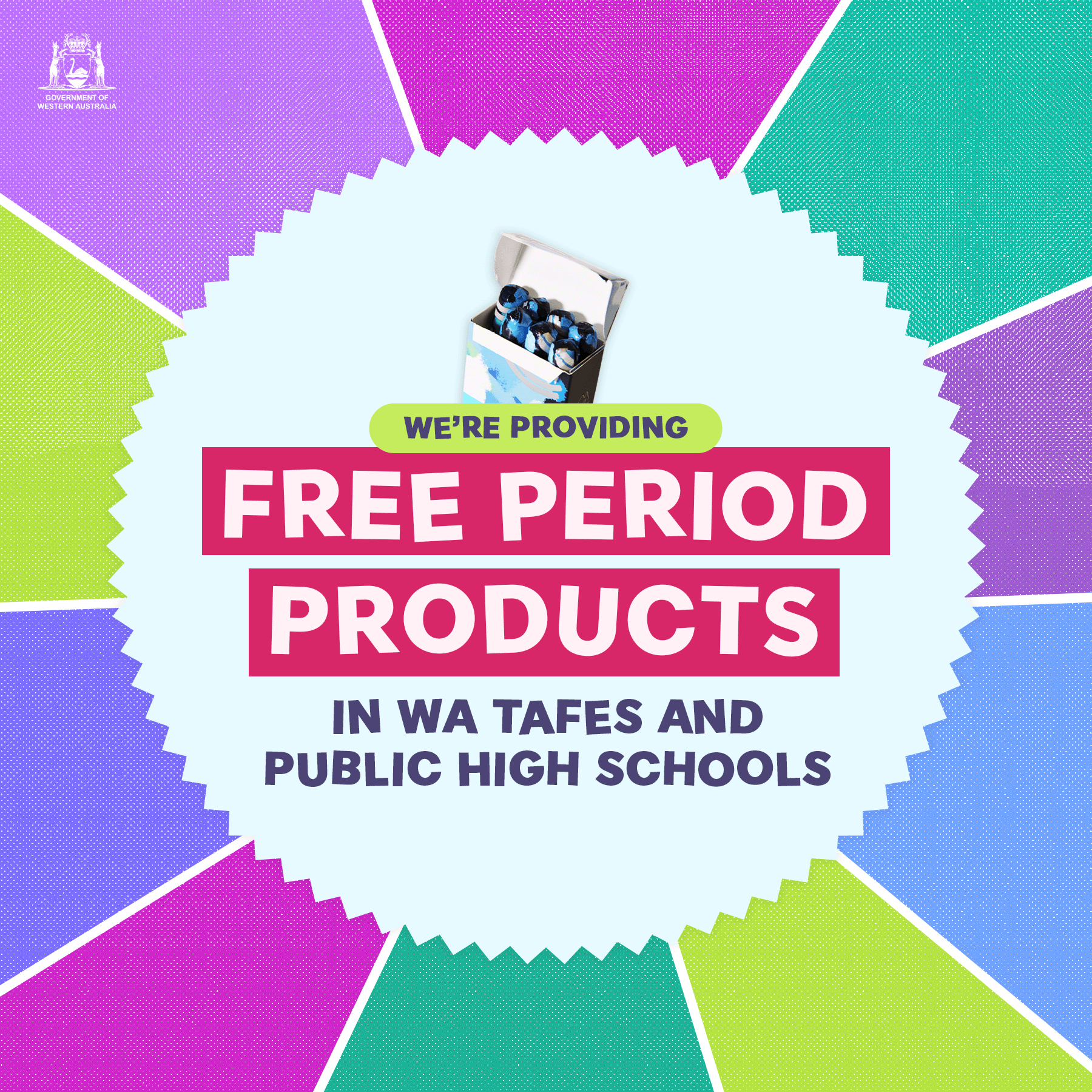 Free Period Products for WA Public Schools and TAFES Main Image