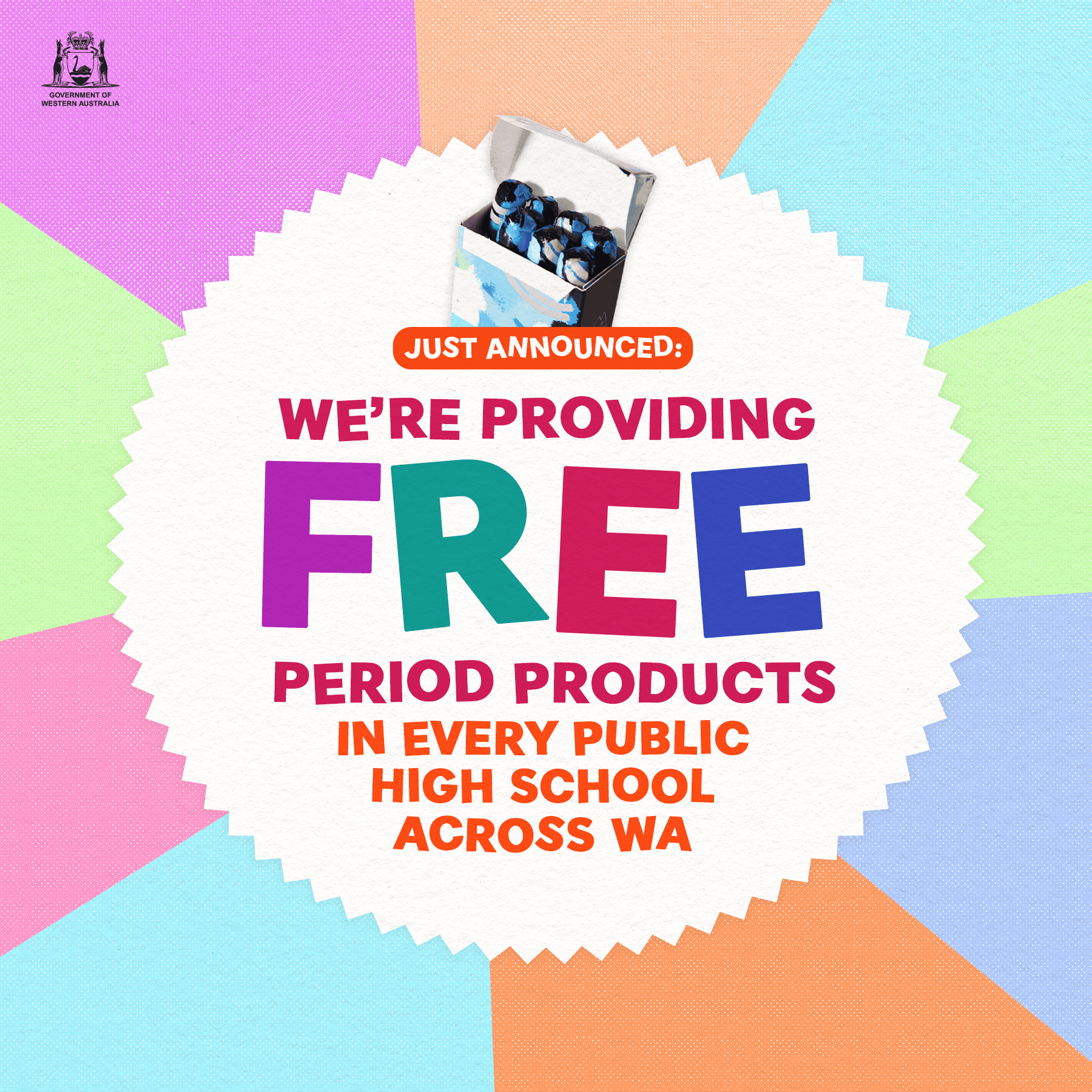 Free Period Products for WA Schools Main Image